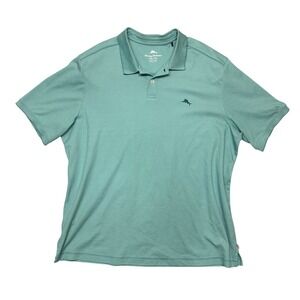 Tommy Bahama Mens Polo Shirt Sz XXL Short Sleeve Stretch Performance Golf Basic
